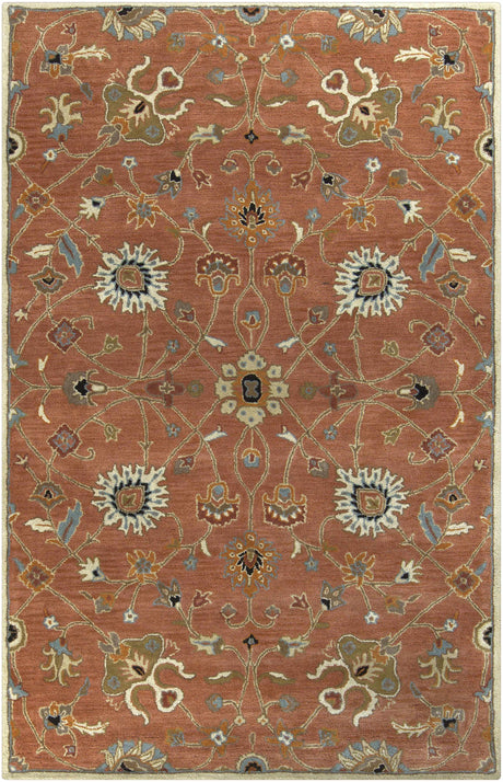 Logville Hand Tufted Rust 1119 Wool Rug - Ornate Home