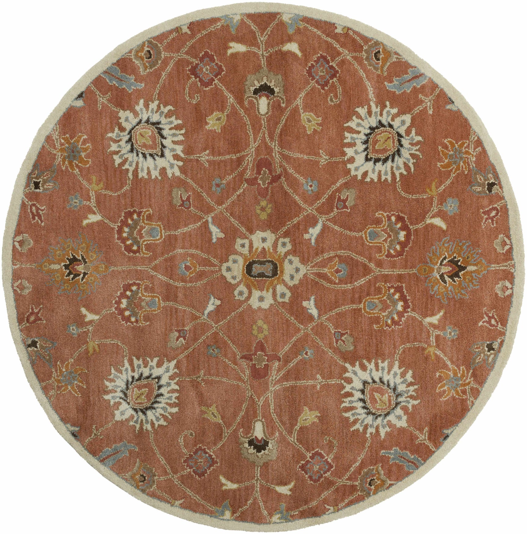 Logville Hand Tufted Rust 1119 Wool Rug - Ornate Home