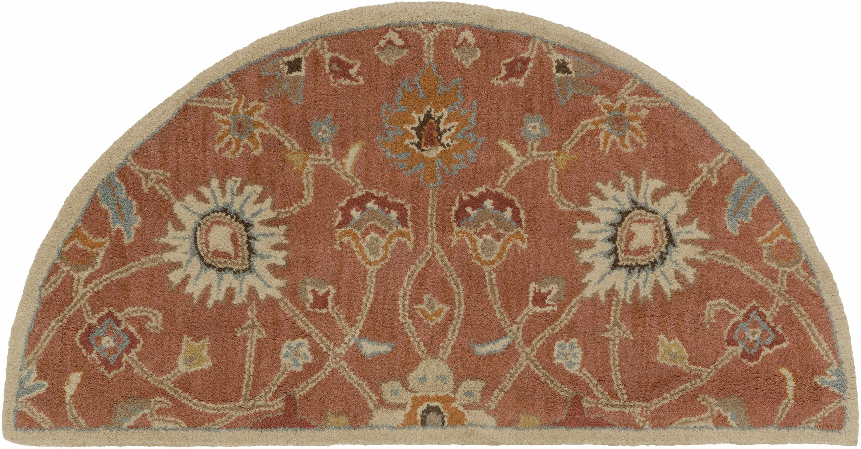 Logville Hand Tufted Rust 1119 Wool Rug - Ornate Home