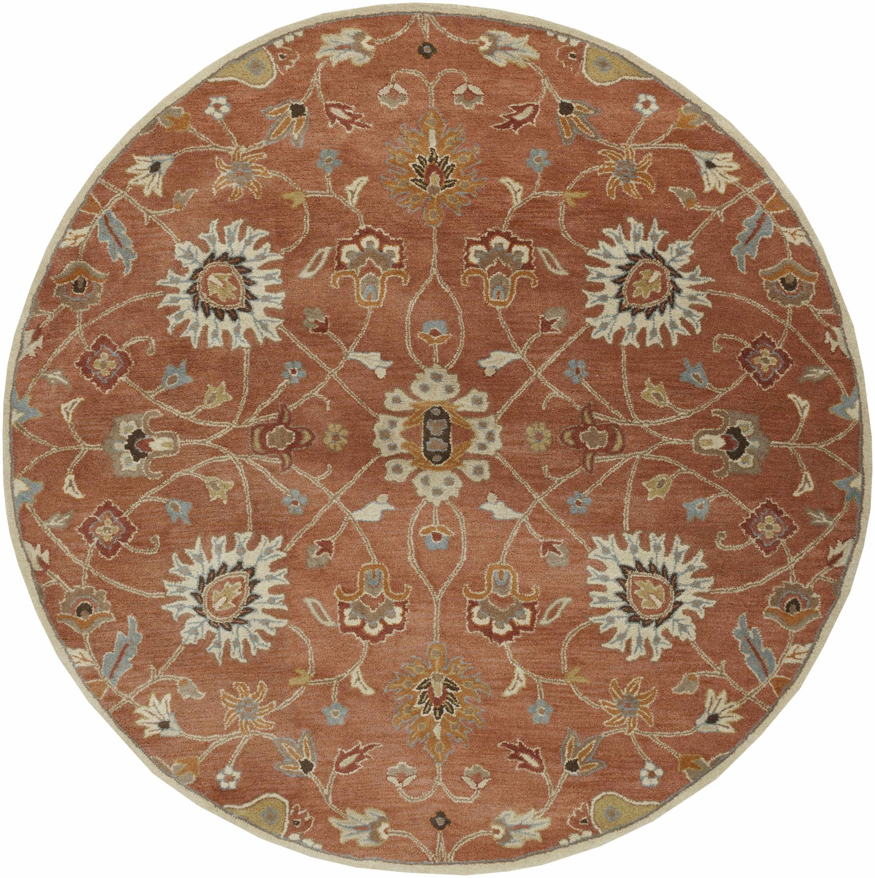 Logville Hand Tufted Rust 1119 Wool Rug - Ornate Home