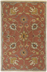 Logville Hand Tufted Rust 1119 Wool Rug - Ornate Home