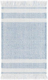 Loic Silver Blue Area Rug - Ornate Home