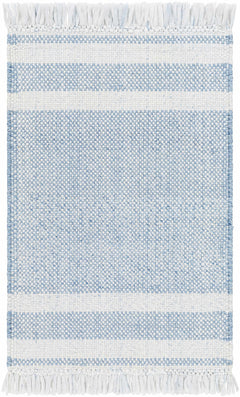 Loic Silver Blue Area Rug - Ornate Home