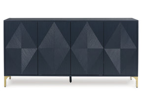 Loirwick Dark Blue Accent Cabinet (Online Special Price) - Ornate Home