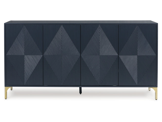 Loirwick Dark Blue Accent Cabinet (Online Special Price) - Ornate Home