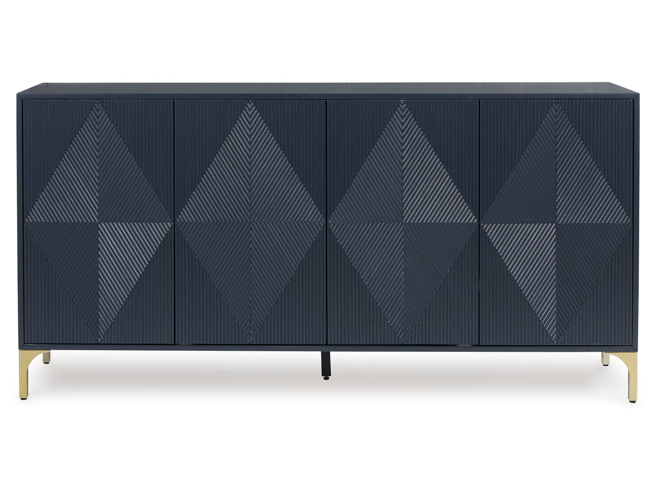 Loirwick Dark Blue Accent Cabinet - Ornate Home