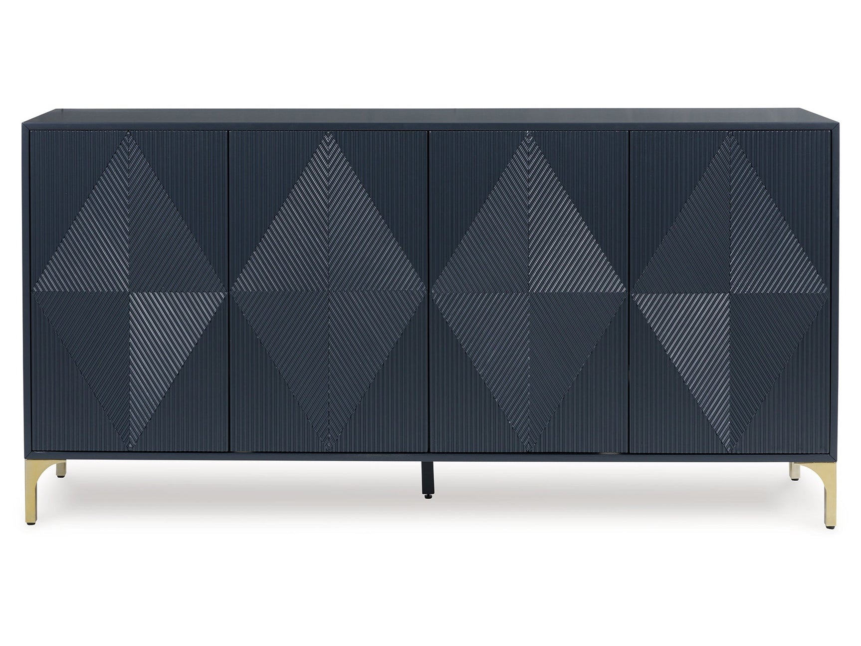 Loirwick Dark Blue Accent Cabinet - Ornate Home