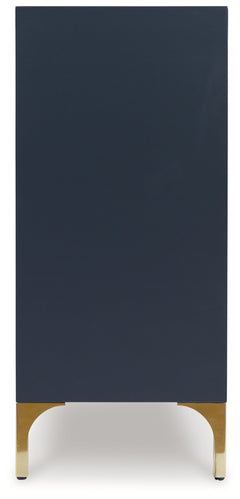 Loirwick Dark Blue Accent Cabinet - Ornate Home