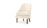 Lola Cream Stripe Slipcover Dining Chair - Ornate Home