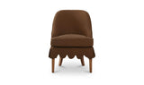 Lola Washed Brown Slipcover Dining Chair - Ornate Home