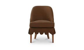 Lola Washed Brown Slipcover Dining Chair - Ornate Home
