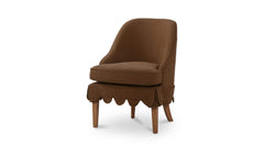 Lola Washed Brown Slipcover Dining Chair - Ornate Home
