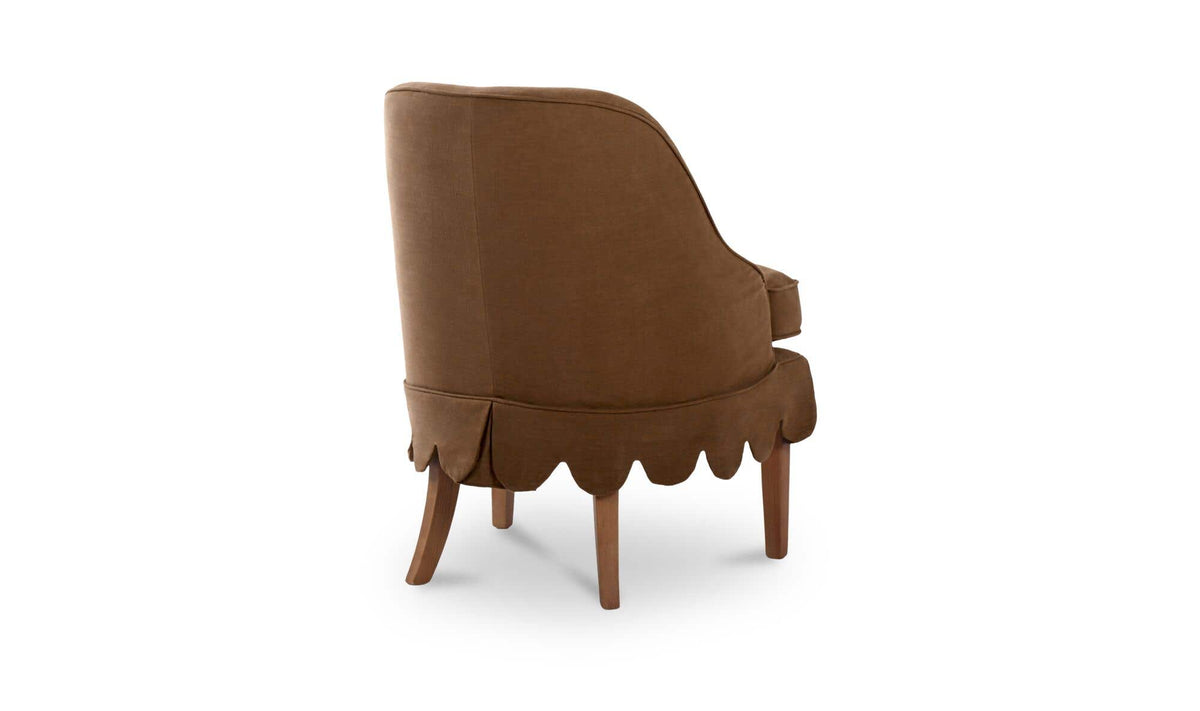 Lola Washed Brown Slipcover Dining Chair - Ornate Home