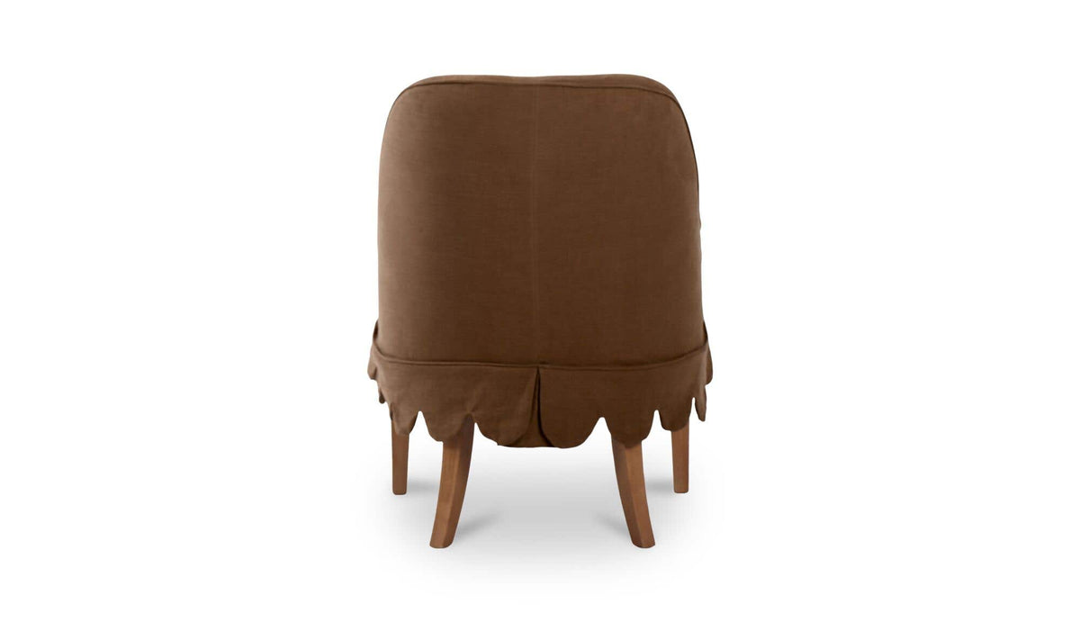 Lola Washed Brown Slipcover Dining Chair - Ornate Home