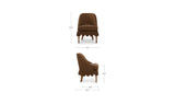 Lola Washed Brown Slipcover Dining Chair - Ornate Home