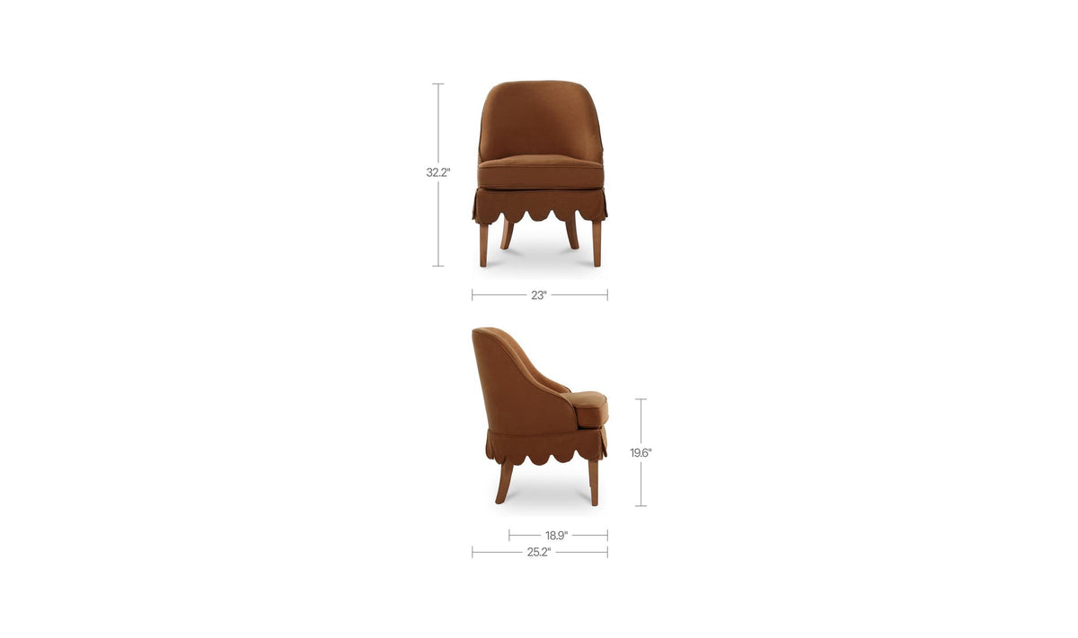 Lola Washed Pink Slipcover Dining Chair - Ornate Home
