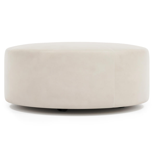 Lolo Ivory Ottoman Without Nails - Ornate Home