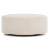 Lolo Ivory Ottoman Without Nails - Ornate Home