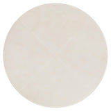 Lolo White/Cream Leather Ottoman (40" W) - Ornate Home