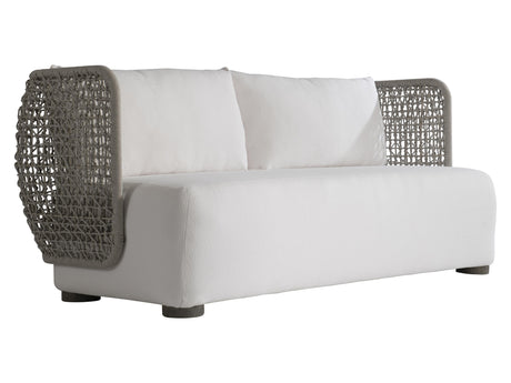 Lomani Driftwood/White/Cream Outdoor Sofa - Ornate Home