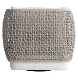 Lomani White/Cream/Driftwood Outdoor Swivel Chair - Ornate Home