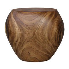 Lomas Woodtone Solid Wood Accent Stool - Ornate Home