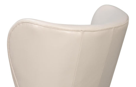 Lombard White Wing Chair - Ornate Home