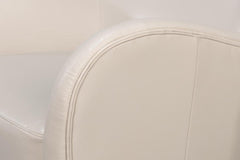 Lombard White Wing Chair - Ornate Home