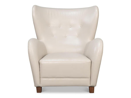 Lombard White Wing Chair - Ornate Home