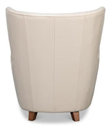Lombard White Wing Chair - Ornate Home
