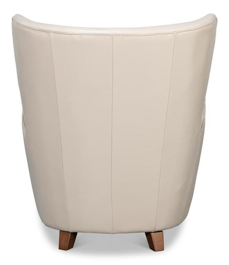 Lombard White Wing Chair - Ornate Home