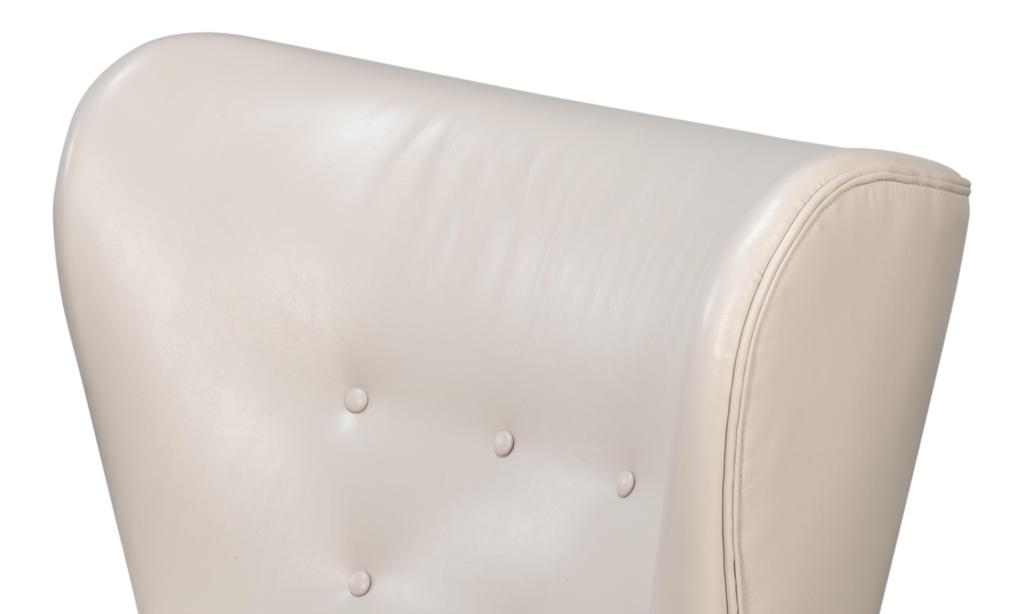 Lombard White Wing Chair - Ornate Home