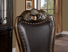 Lombardy Walnut/Dark Brown 7 Pc. Dining Room Set - Ornate Home