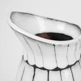 Lome White/Black Small Ceramic Jug - Ornate Home