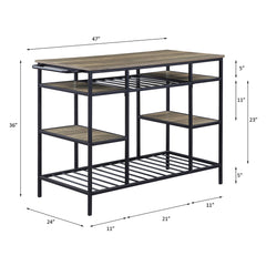 Lona Kitchen Island - Ornate Home