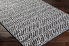 Lonan Black Hand Loomed Area Rug - Clearance - Ornate Home