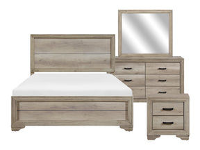 Lonan Natural 4-piece Queen Bedroom Set - Ornate Home