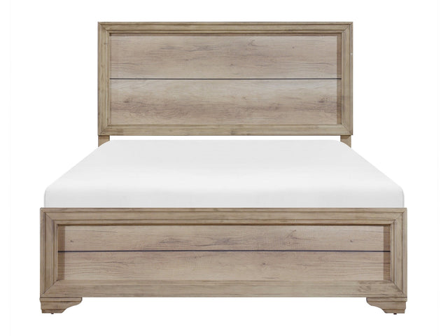 Lonan Natural Eastern King Bed - Ornate Home