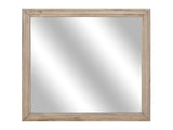 Lonan Natural Finish Bedroom Mirror - Ornate Home