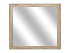 Lonan Natural Finish Bedroom Mirror - Ornate Home