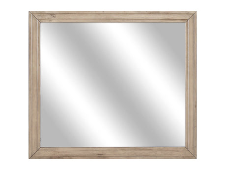 Lonan Natural Finish Bedroom Mirror - Ornate Home