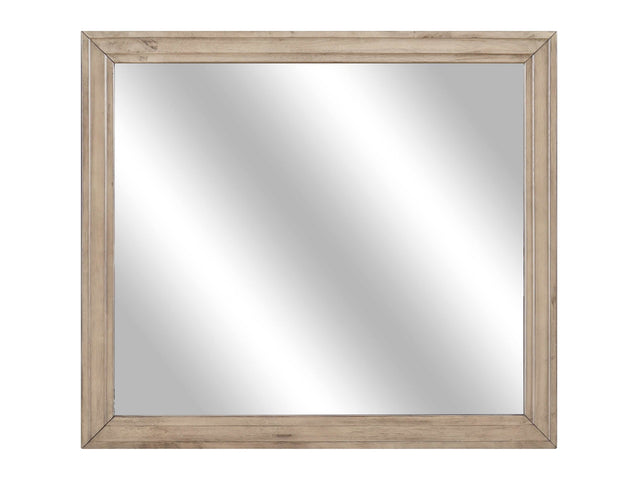 Lonan Natural Finish Bedroom Mirror - Ornate Home