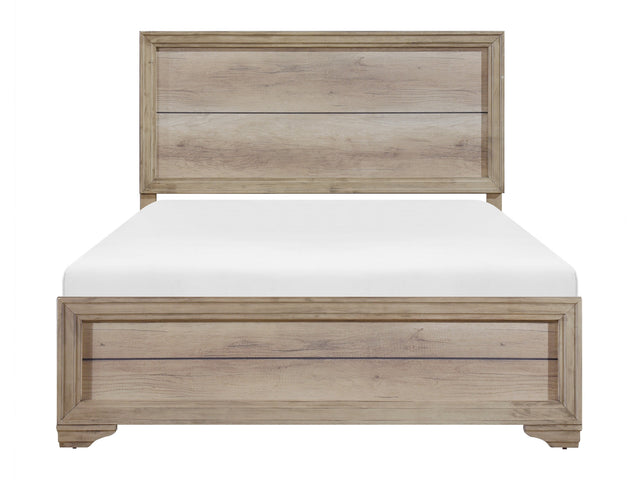 Lonan Natural Queen Bed - Ornate Home