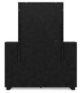 Londer Black Dresser and Mirror (Online Special Price) - Ornate Home