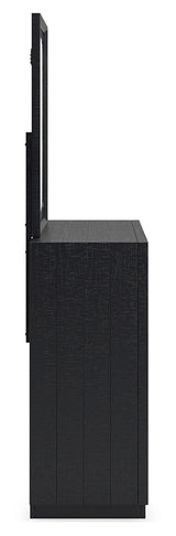 Londer Black Dresser and Mirror (Online Special Price) - Ornate Home