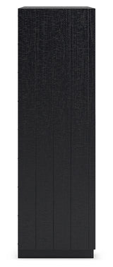 Londer Black Five Drawer Chest - Ornate Home