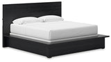 Londer Black King Panel Bed (Online Special Price) - Ornate Home