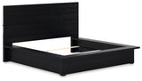 Londer Black King Panel Bed (Online Special Price) - Ornate Home