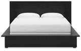 Londer Black King Panel Bed (Online Special Price) - Ornate Home