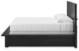 Londer Black King Panel Bed (Online Special Price) - Ornate Home